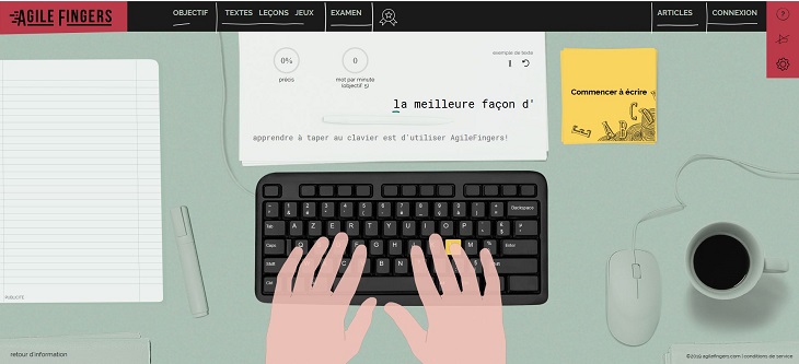 AgileFingers : Apprendre à Taper Au Clavier Plus Rapidement. - Larajtekno